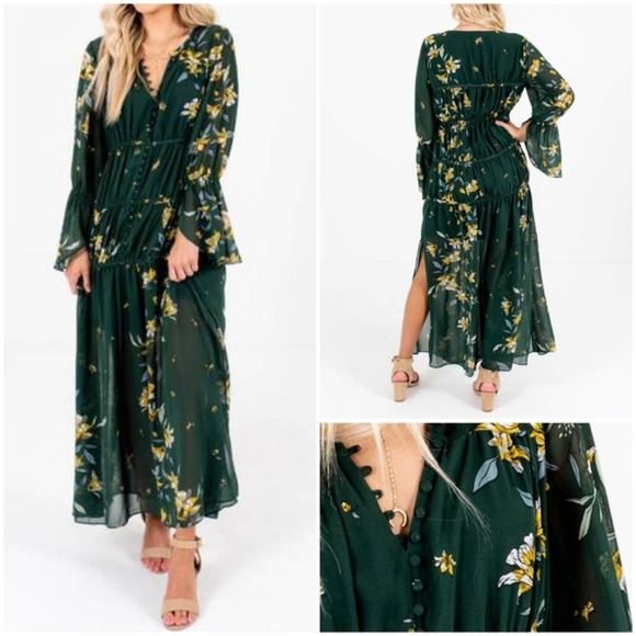 GOURGUES ‎ Floral Maxi Dress - Picture 1 of 4